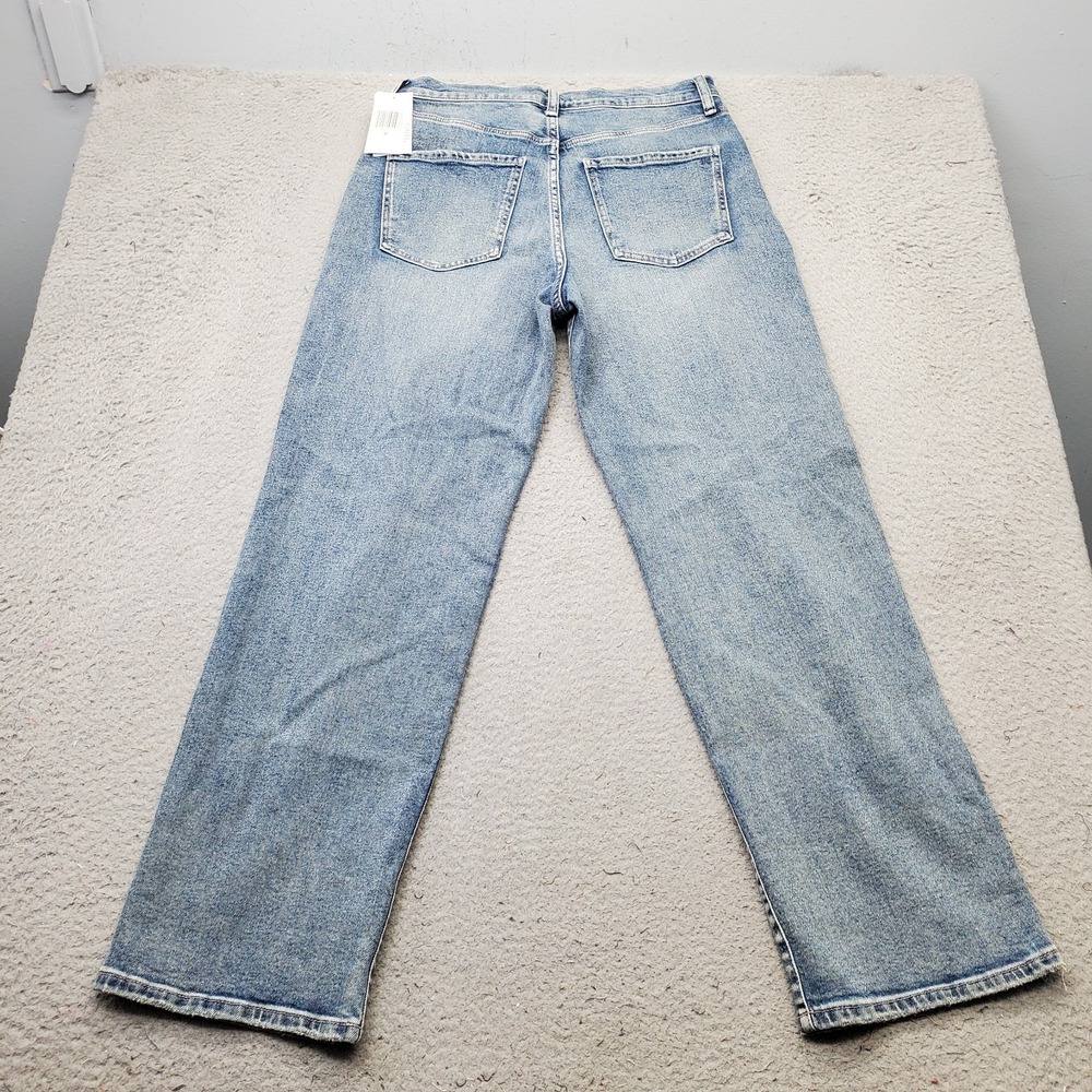 Jessica Simpson Dallas Boyfriend Jeans Womens 8 Blue Denim Stretch Distressed - Picture 2 of 11